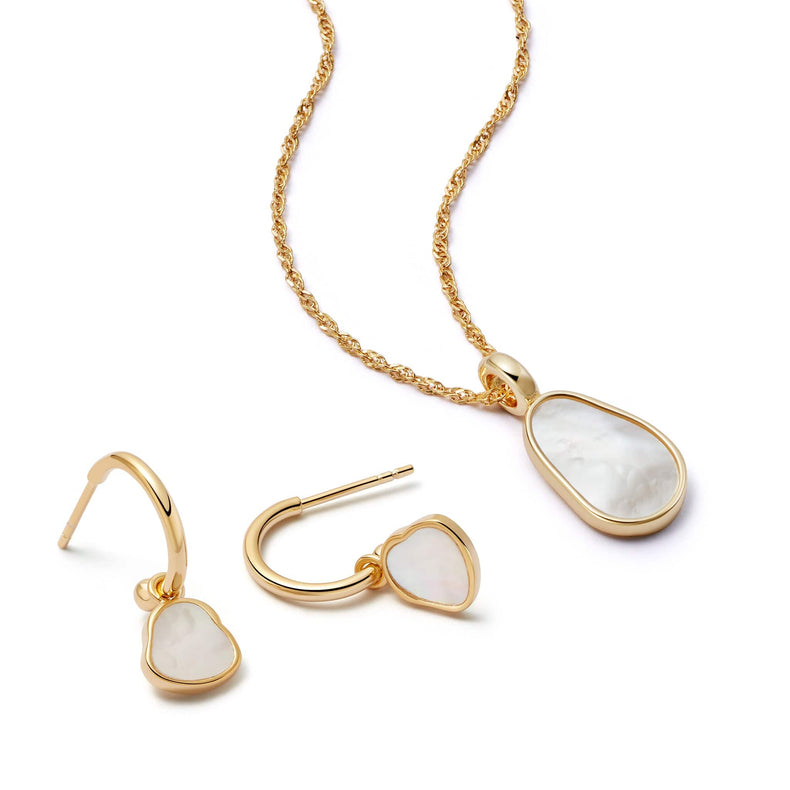 Mother of Pearl Layering Set 18ct Gold Plate
