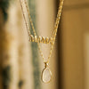 Mother of Pearl & Mama Necklace Layering Set 18ct Gold Plate