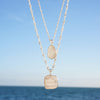 Mother Of Pearl Necklace Sterling Silver