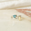 Opal October Birthstone Ring Sterling Silver