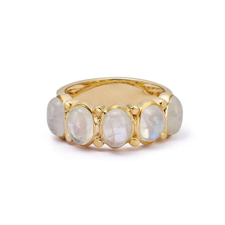 Bold Moonstone Ring 18ct Gold Plate recommended