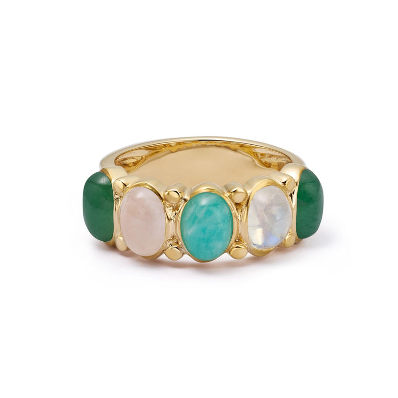 Bold Mixed Gemstone 18ct Gold Plate recommended