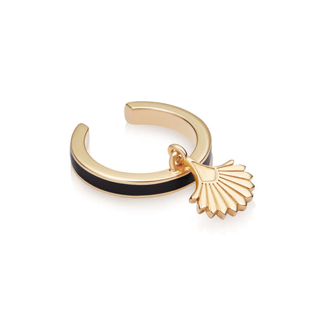 Palm Fan Enamel Ear Cuff 18ct Gold Plate recommended