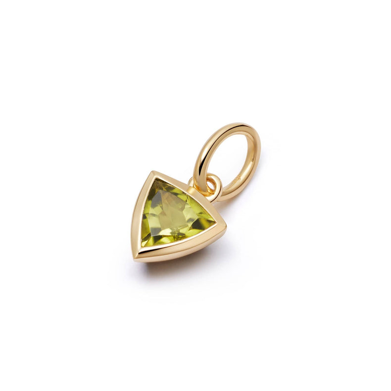 Peridot August Birthstone Charm Pendant 18ct Gold Plate recommended
