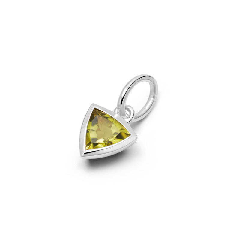 Peridot August Birthstone Charm Pendant Sterling Silver recommended