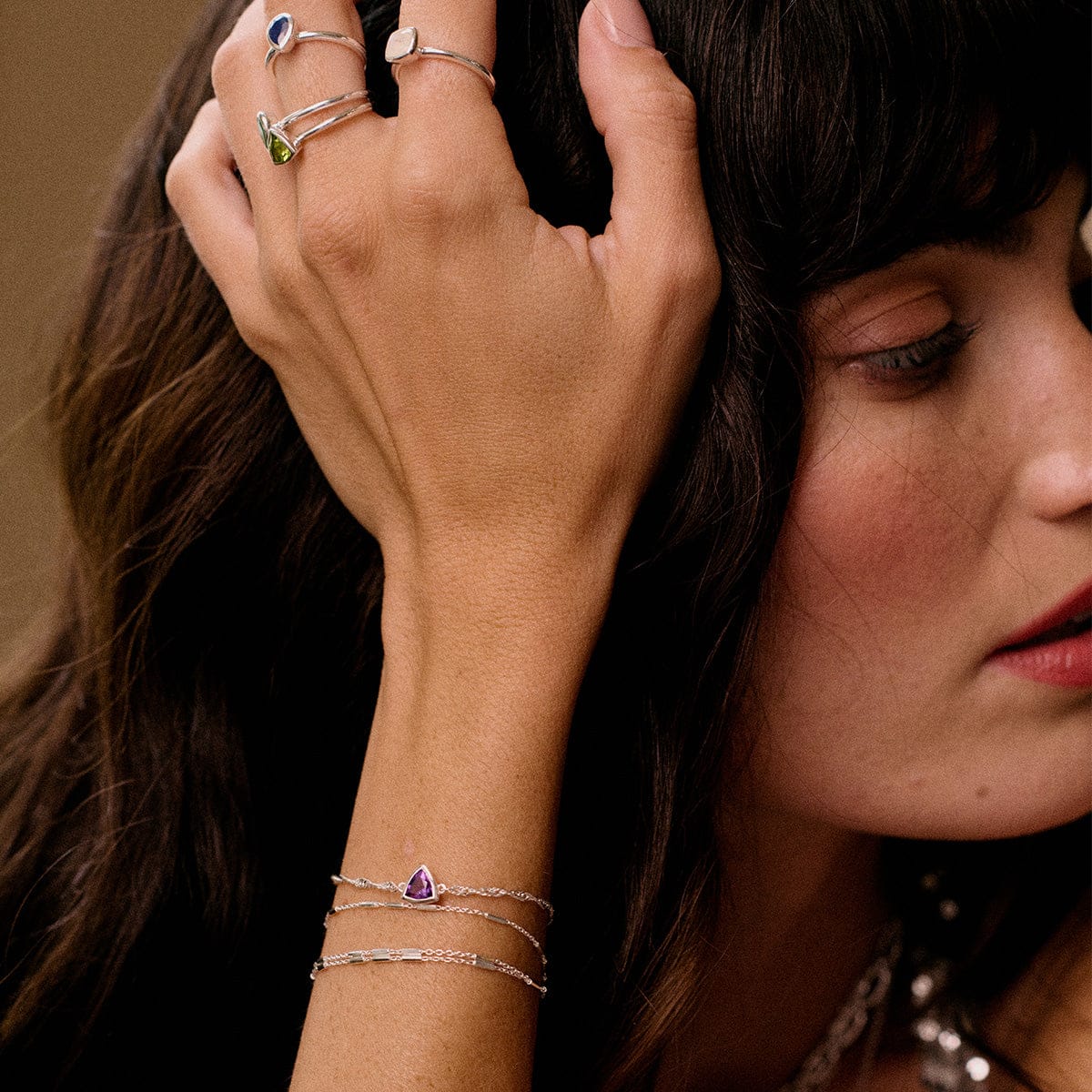 Peridot August Birthstone Ring Sterling Silver