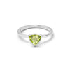 Peridot August Birthstone Ring Sterling Silver