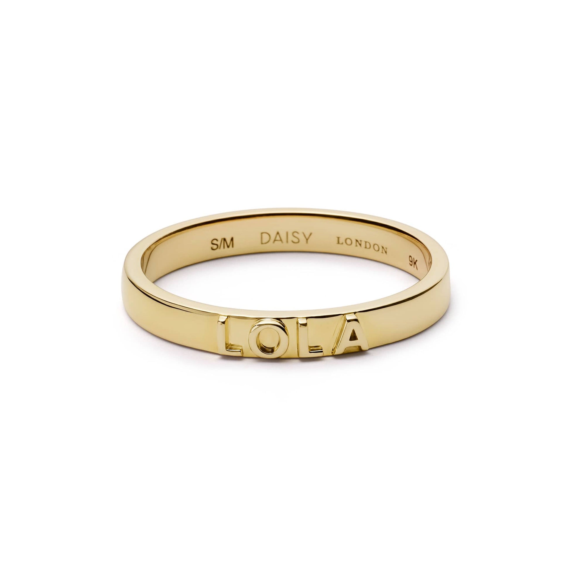 Personalised Band Ring 9ct Solid Gold