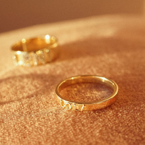 Personalised Band Ring 9ct Solid Gold