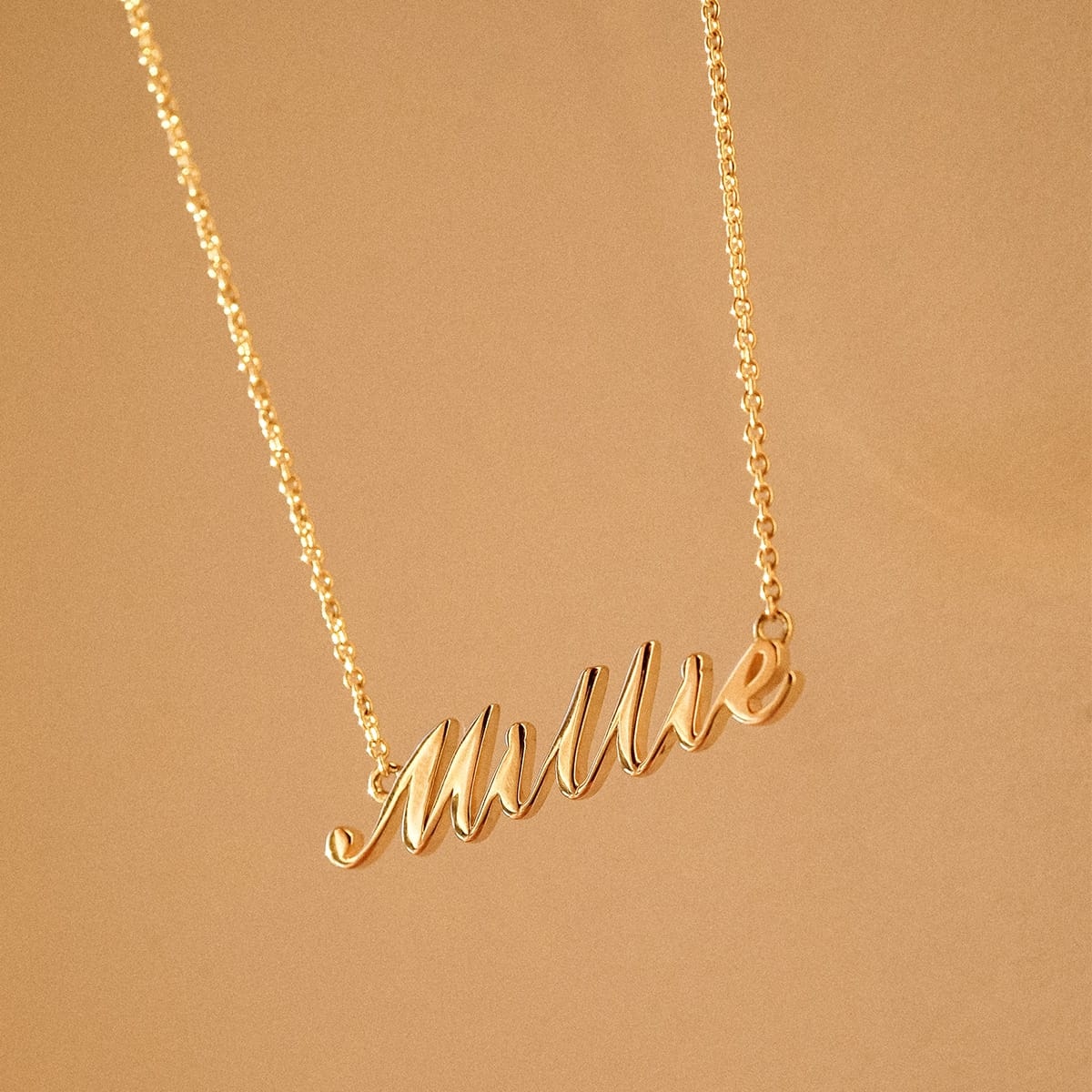 Personalised Carrie Necklace 9ct Solid Gold