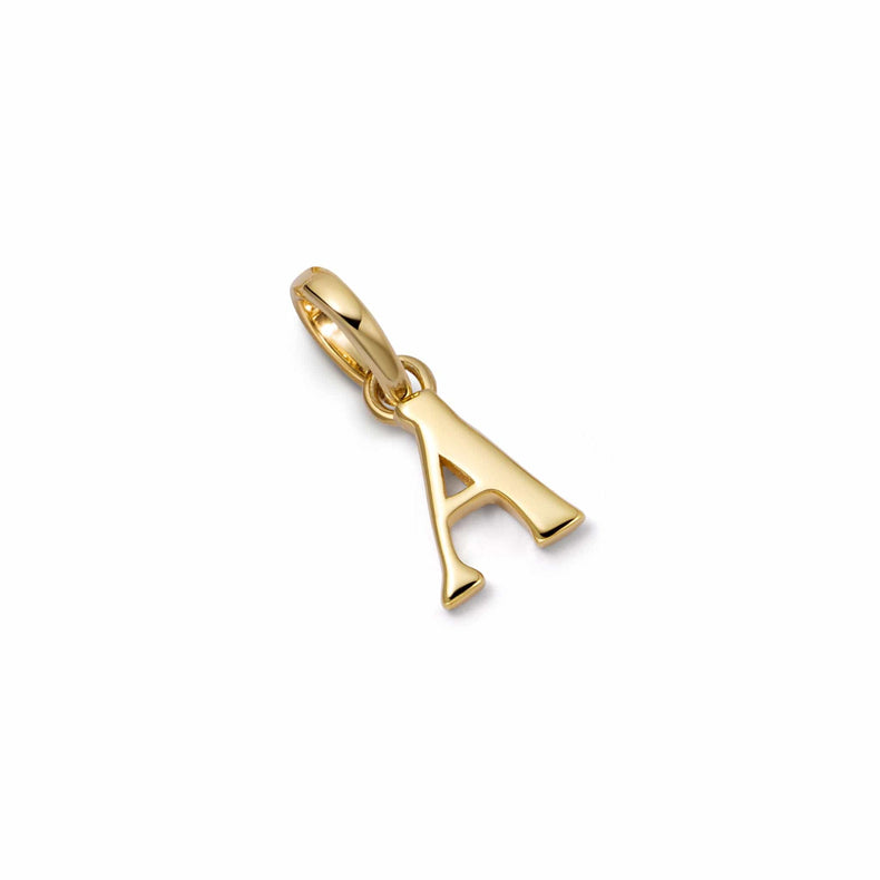 Personalised Initial Charm Pendant 18ct Gold Plate recommended