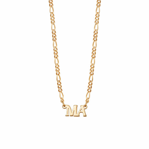 Personalised Initials Necklace 18ct Gold Plate