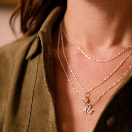 Personalised Initial Pendant Necklace Sterling Silver recommended