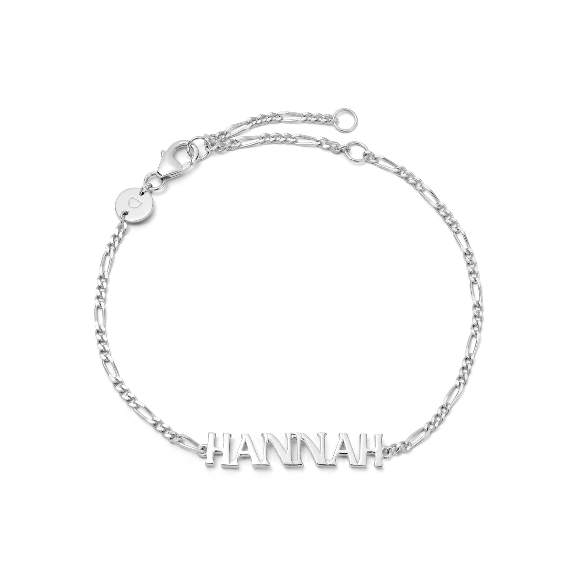 Personalised Name Bracelet Sterling Silver