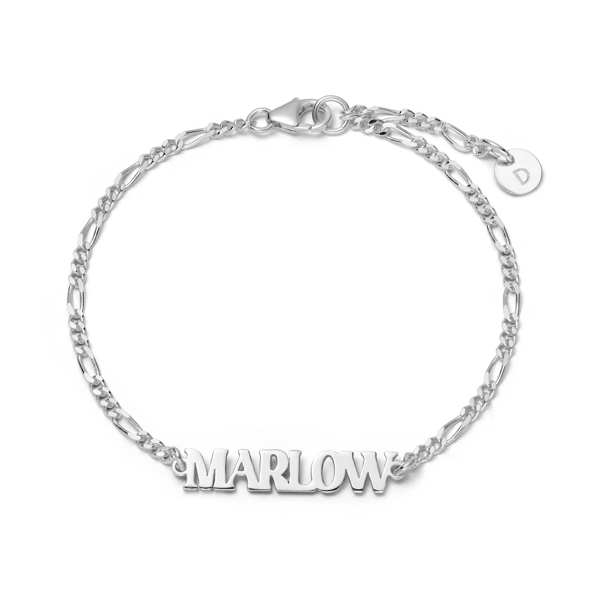 Personalised Name Bracelet Sterling Silver – Daisy London