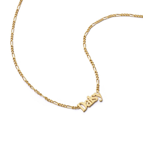 Personalised Name Necklace 18ct Gold Plate