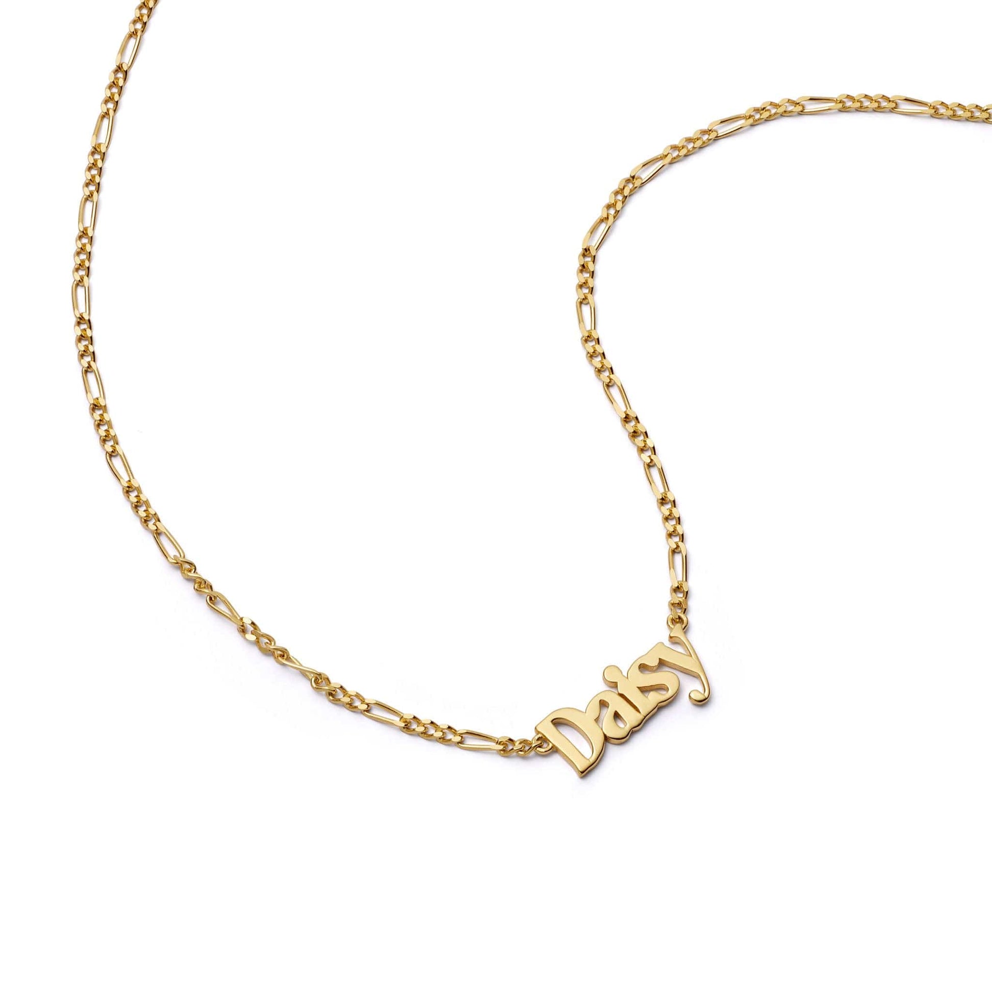 Personalised Name Necklace 18ct Gold Plate