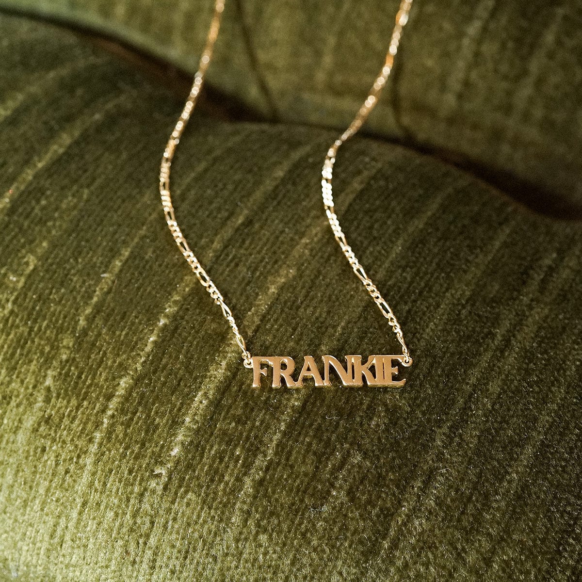 Personalised Name Necklace 18ct Gold Plate