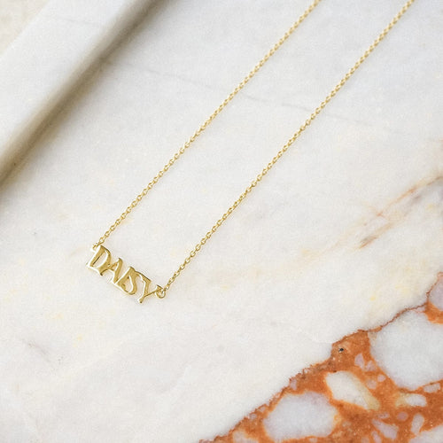 Personalised Name Necklace Solid Gold