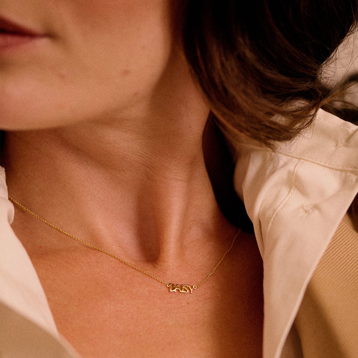 Personalised Name Necklace Solid Gold