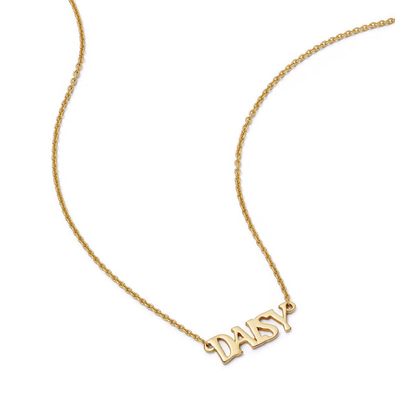 Personalised Name Necklace Solid Gold recommended