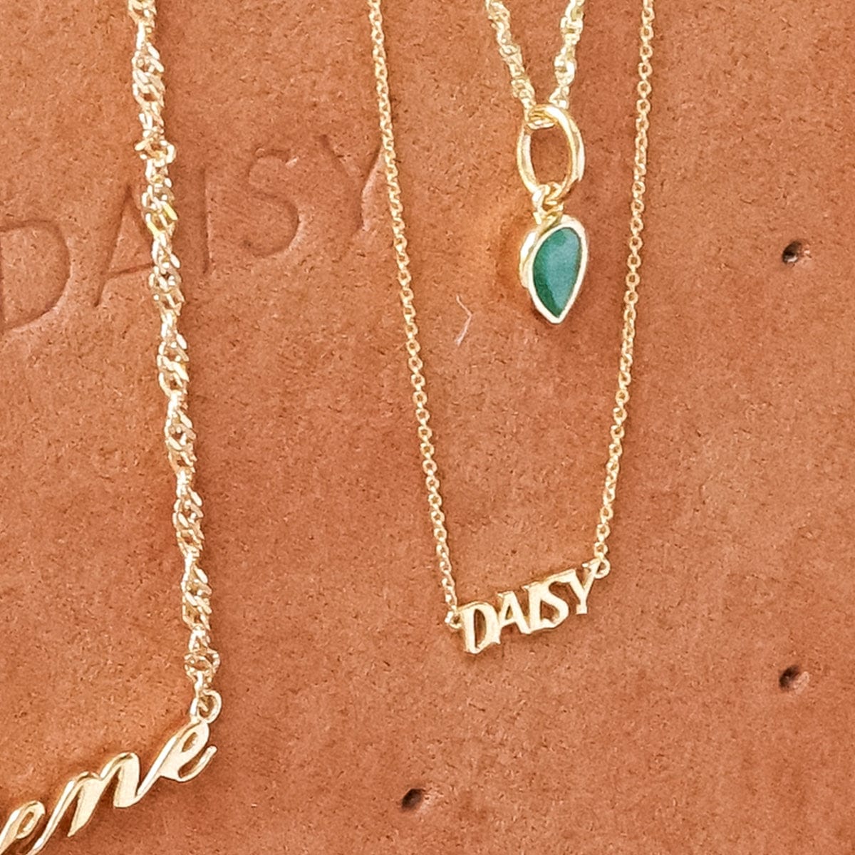 Personalised Name Necklace Solid Gold