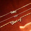Personalised Name Necklace Solid Gold