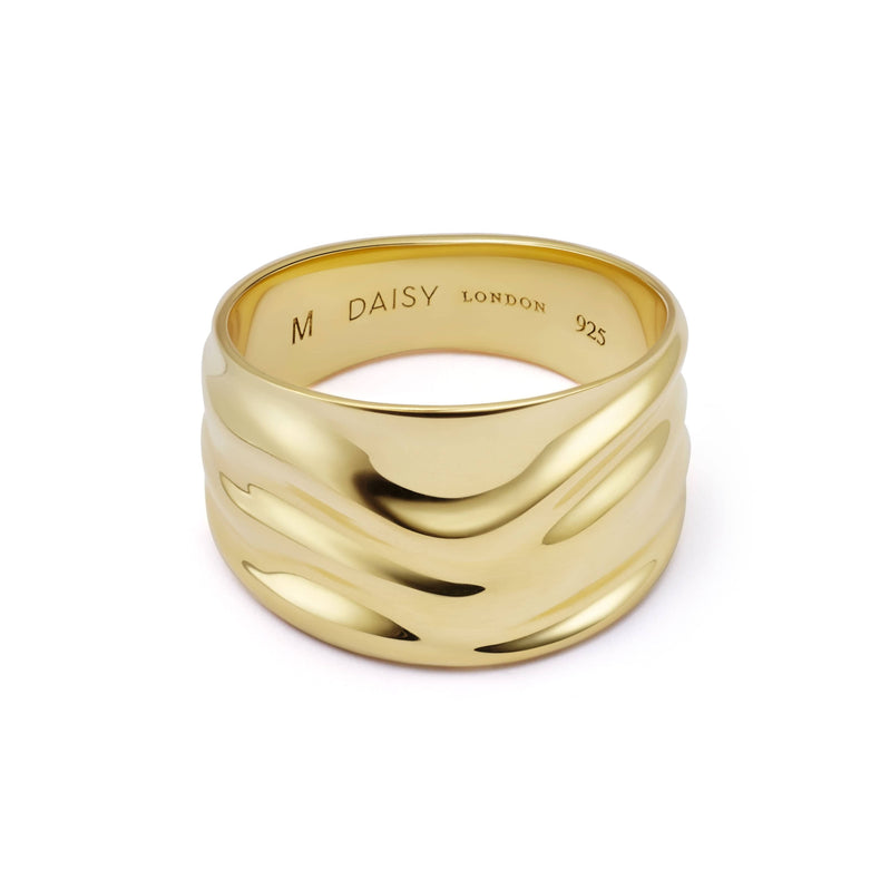 Polly Chunky Tidal Ring 18ct Gold Plate recommended