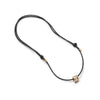 Polly Crystal Bead Cord Necklace 18ct Gold Plate