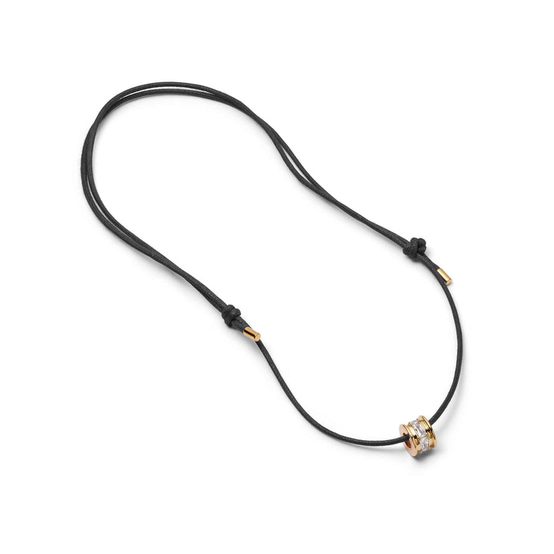 Polly Crystal Bead Cord Necklace 18ct Gold Plate recommended