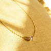 Polly Crystal Bead Necklace 18ct Gold Plate