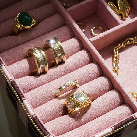 Polly Crystal Maxi Hoop Earrings 18ct Gold Plate recommended