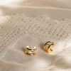 Polly Crystal Mini Hoop & Bead Necklace Set 18ct Gold Plate