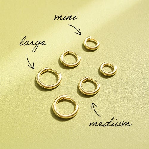 Polly Essential Huggie Stack 18ct Gold Plate