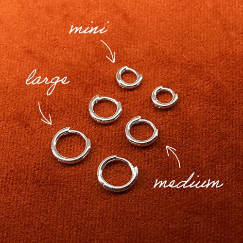 Polly Essential Huggie Stack Sterling Silver