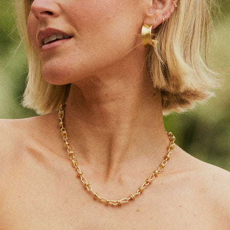 Polly Knot Chain Layering Set 18ct Gold Plate recommended