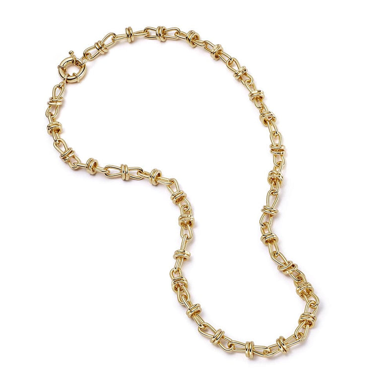 Polly Knot Chain Necklace 18ct Gold Plate
