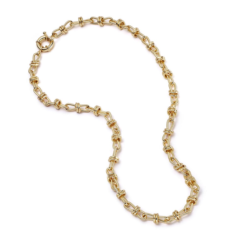 Polly Knot Chain Necklace 18ct Gold Plate