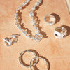 Polly Knot Chain Necklace Silver Plate