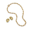 Polly Knot Pearl Studs & Knot Necklace Layering Set 18ct Gold Plate