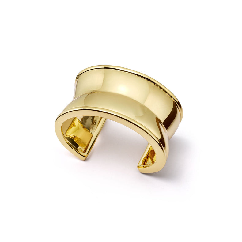 Polly Cuff Bangle 18ct Gold Plate