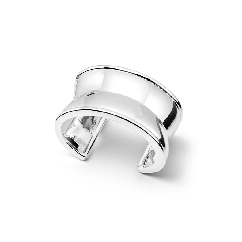 Polly Cuff Bangle Silver Plate