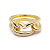 Polly Large Knot Chain Ring 18ct Gold Plate