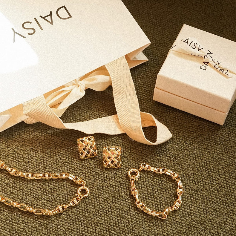 Polly Lock Chain Bracelet 18ct Gold Plate