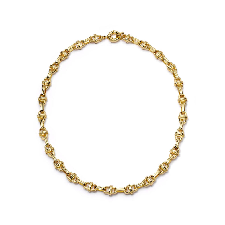Polly Lock Chain Necklace 18ct Gold Plate recommended