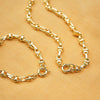 Polly Lock Chain Necklace 18ct Gold Plate