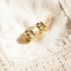 Polly Crystal Mini Hoop Earrings 18ct Gold Plate