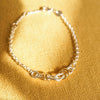 Polly Knot Lightweight Chain Bracelet Silver Plate