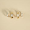 Polly Newman Mixed Metal Huggie Earring Stack 18ct Gold Plate
