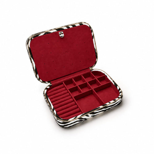 Polly Newman Zebra Print Large Jewellery Box